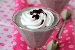 blueberry mousse