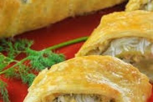 chicken garlic pepper puff