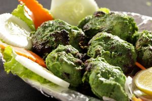 Hariyali kabab is a Punjabi style chicken tikka or kabab made with combination of mint and coriander.