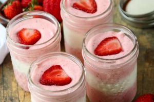 strawberry mousse