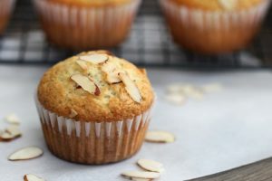 vanilla almond muffins